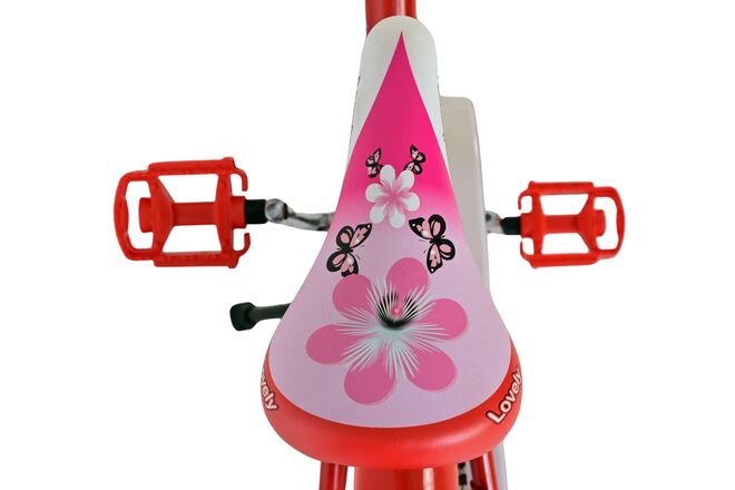 Volare Lovely Kinderfahrrad – Mädchen – 18 Zoll – Rot Weiß