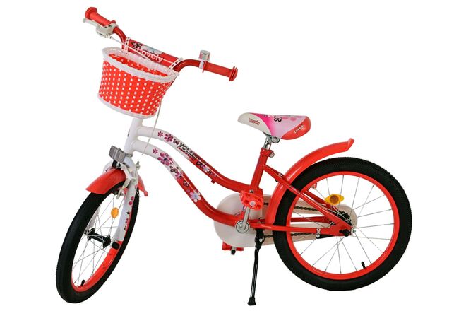 Volare Lovely Kinderfahrrad – Mädchen – 18 Zoll – Rot Weiß