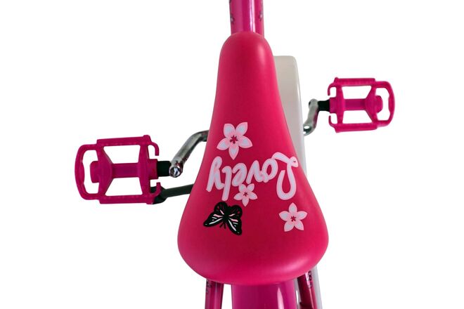 Volare Lovely Kinderfahrrad – Mädchen – 18 Zoll – Rosa Weiß