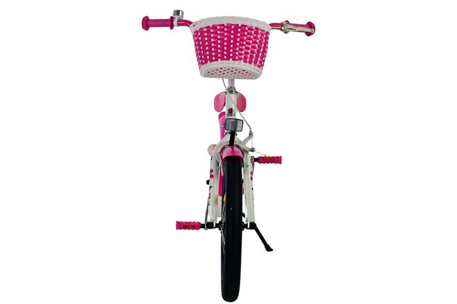 Volare Lovely Kinderfahrrad – Mädchen – 18 Zoll – Rosa Weiß