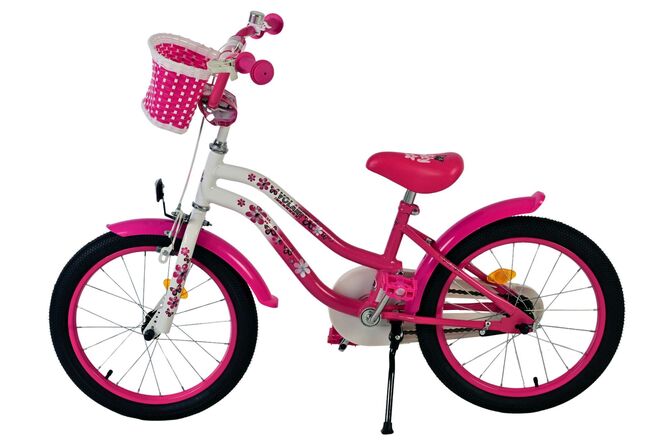 Volare Lovely Kinderfahrrad – Mädchen – 18 Zoll – Rosa Weiß