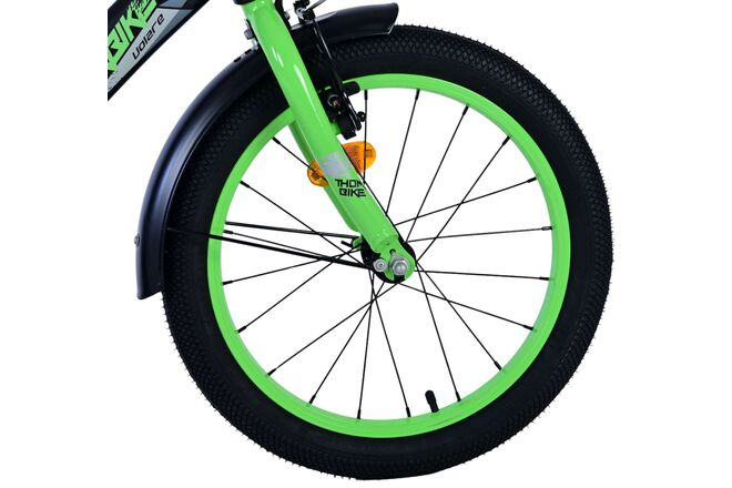Rower dziecięcy Volare Thombike - chłopcy - 18 cali - czarno-zielony