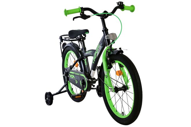 Rower dziecięcy Volare Thombike - chłopcy - 18 cali - czarno-zielony