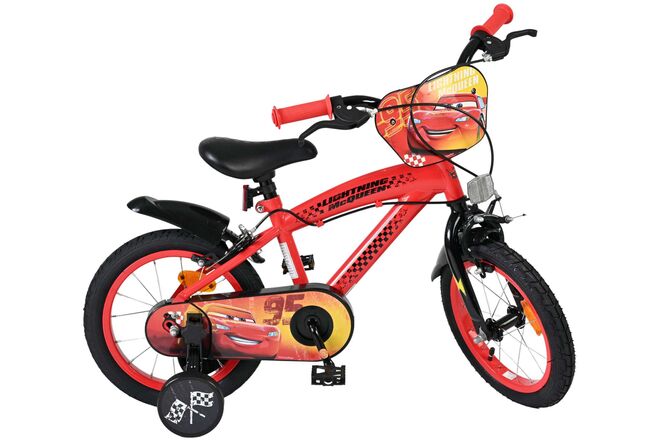 Disney Cars Kinderfiets - Jongens - 14 inch - Rood - Twee handremmen