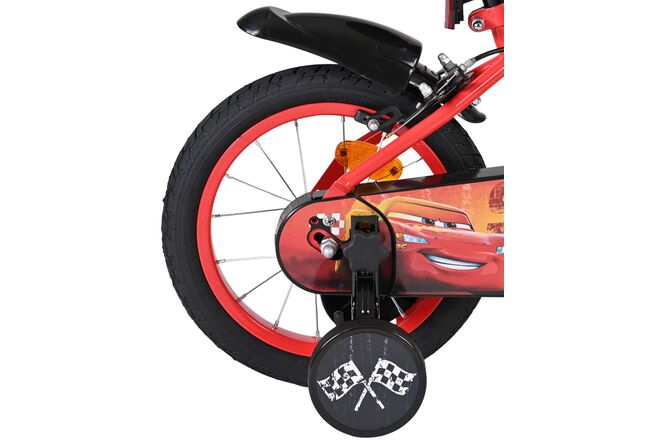 Disney Cars Kinderfiets - Jongens - 14 inch - Rood - Twee handremmen