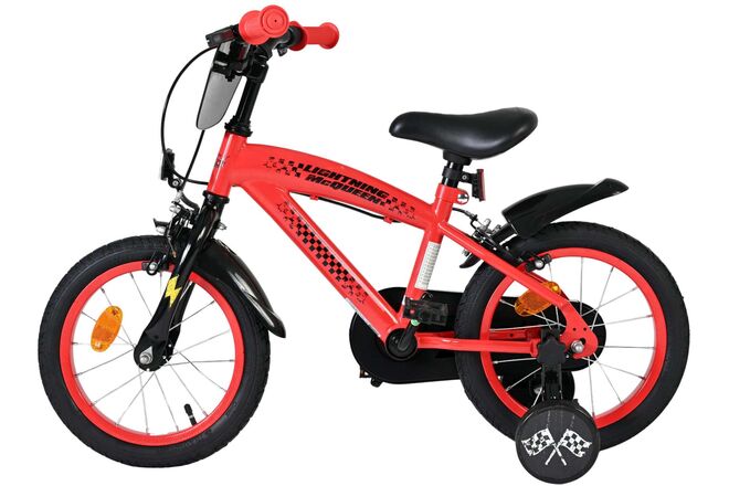 Disney Cars Kinderfiets - Jongens - 14 inch - Rood - Twee handremmen