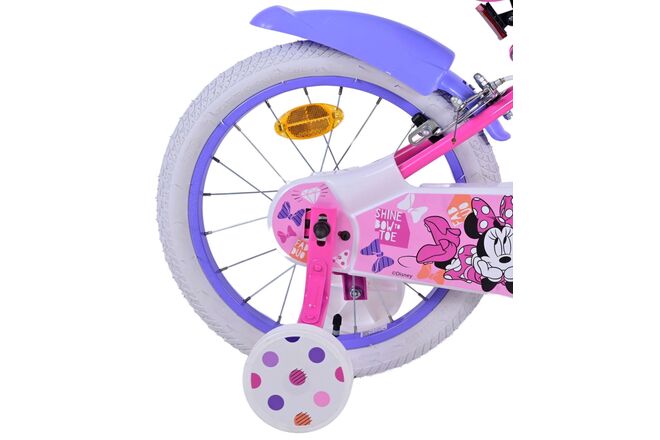 Disney Minnie Kinderfiets - Meisjes - 16 inch - Roze - Twee handremmen