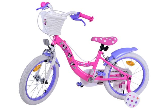 Disney Minnie Kinderfiets - Meisjes - 16 inch - Roze - Twee handremmen
