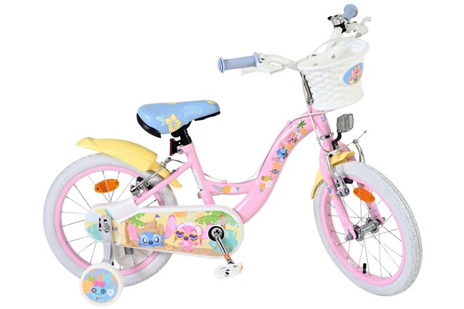 Disney Stitch Kinderfiets - Meisjes - 16 inch - Roze - Twee handremmen