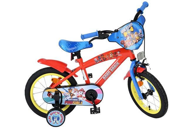 Paw Patrol Kinderfiets - Jongens - 14 inch - Rood/Blauw
