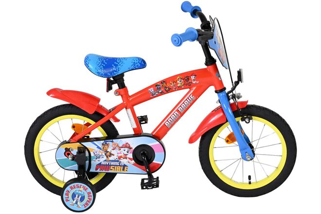 Paw Patrol Kinderfiets - Jongens - 14 inch - Rood/Blauw