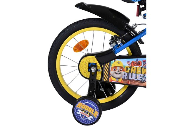 Rubble & Crew Kinderfiets - Jongens - 16 inch - Blauw - Twee handremmen