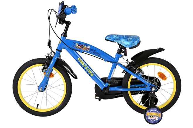 Rubble & Crew Kinderfiets - Jongens - 16 inch - Blauw - Twee handremmen