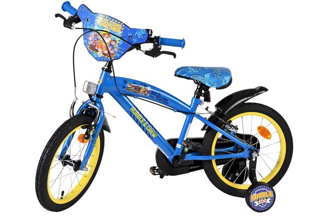 Rubble & Crew Kinderfiets - Jongens - 16 inch - Blauw - Twee handremmen