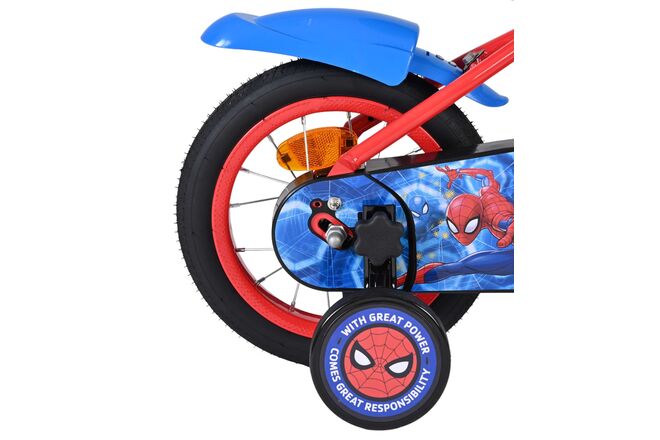 Spider-Man Kinderfiets - Jongens - 12 inch - Blauw/Rood