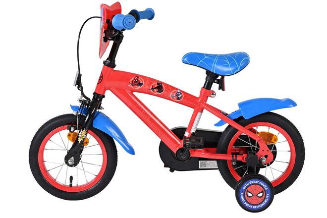 Spider-Man Kinderfiets - Jongens - 12 inch - Blauw/Rood