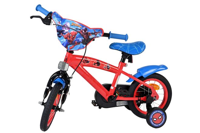 Spider-Man Kinderfiets - Jongens - 12 inch - Blauw/Rood