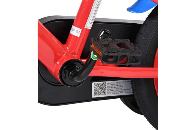 Spider-Man Kinderfiets - Jongens - 12 inch - Blauw/Rood