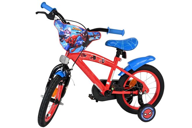 Marvel Spider-Man Kinderfiets - Jongens - 14 inch - Rood/Blauw