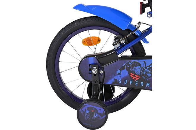 Superman Kinderfiets - Jongens - 16 inch - Blauw - Twee handremmen