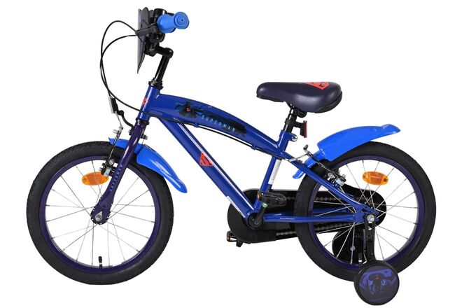 Superman Kinderfiets - Jongens - 16 inch - Blauw - Twee handremmen