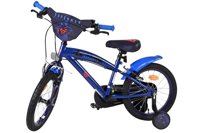 Superman Kinderfiets - Jongens - 16 inch - Blauw - Twee handremmen