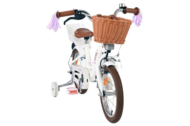 Volare Blossom Kinderfiets - Meisjes - 14 inch - Wit