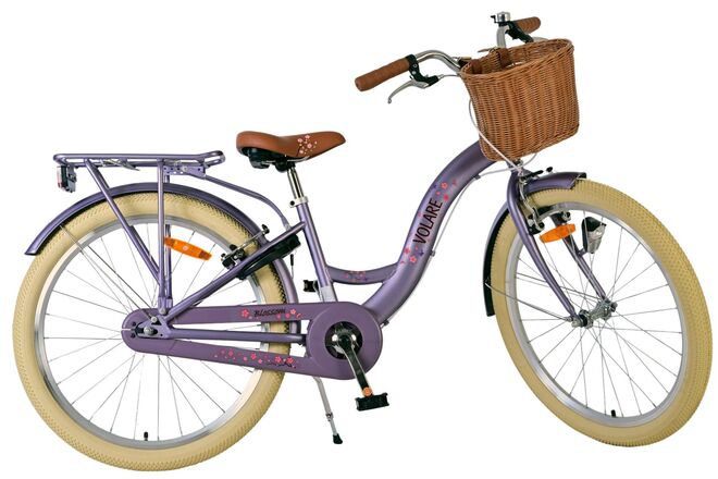 Volare Blossom Kinderfiets - Meisjes - 24 inch - Paars - Twee handremmen