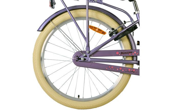 Volare Blossom Kinderfiets - Meisjes - 24 inch - Paars - Twee handremmen