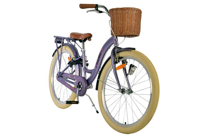 Volare Blossom Kinderfiets - Meisjes - 24 inch - Paars - Twee handremmen