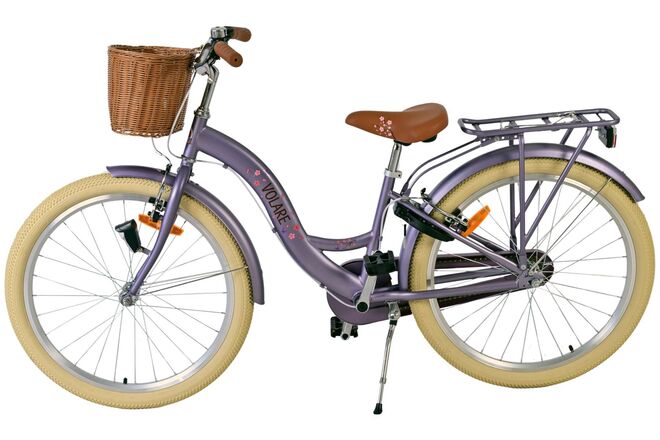 Volare Blossom Kinderfiets - Meisjes - 24 inch - Paars - Twee handremmen