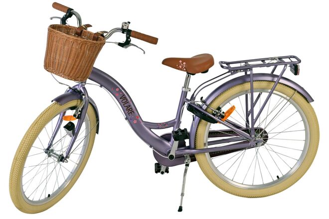 Volare Blossom Kinderfiets - Meisjes - 24 inch - Paars - Twee handremmen