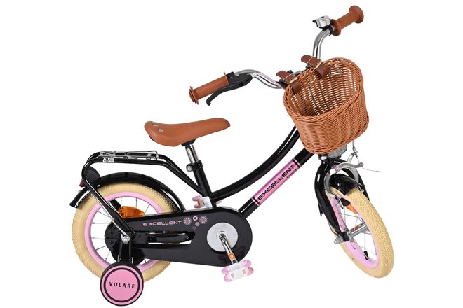 Volare Excellent Kinderfiets - Meisjes - 12 inch - Zwart
