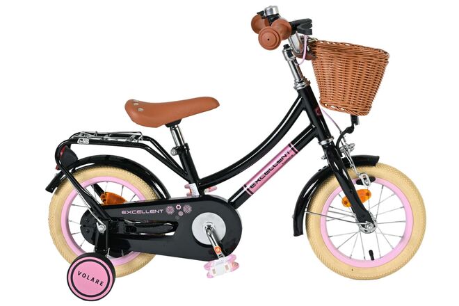 Volare Excellent Kinderfiets - Meisjes - 12 inch - Zwart