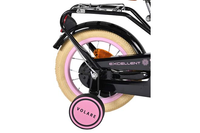 Volare Excellent Kinderfiets - Meisjes - 12 inch - Zwart