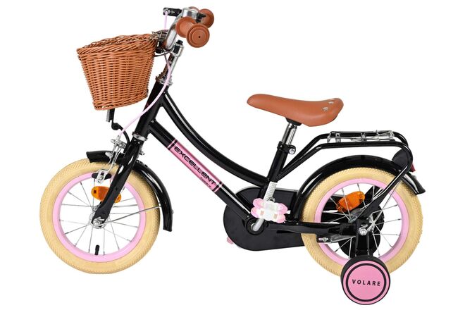 Volare Excellent Kinderfiets - Meisjes - 12 inch - Zwart