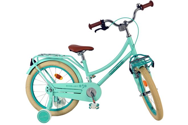 Volare Excellent Kinderfiets - Meisjes - 18 inch - Groen - 95% afgemonteerd