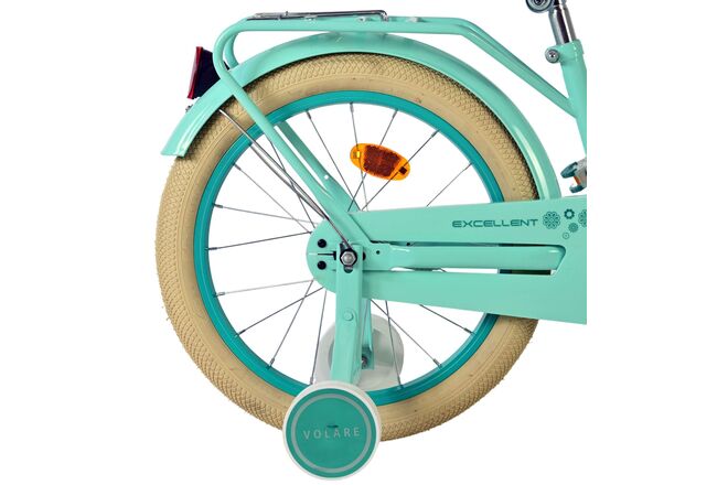 Volare Excellent Kinderfiets - Meisjes - 18 inch - Groen - 95% afgemonteerd