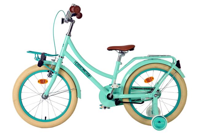 Volare Excellent Kinderfiets - Meisjes - 18 inch - Groen - 95% afgemonteerd