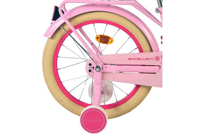 Volare Excellent Kinderfiets - Meisjes -18 inch - Roze - 95% afgemonteerd