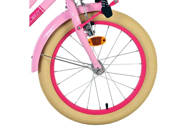 Volare Excellent Kinderfiets - Meisjes -18 inch - Roze - 95% afgemonteerd