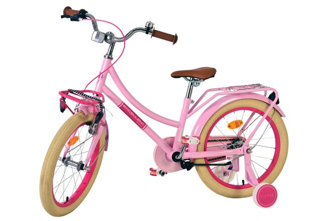 Volare Excellent Kinderfiets - Meisjes -18 inch - Roze - 95% afgemonteerd