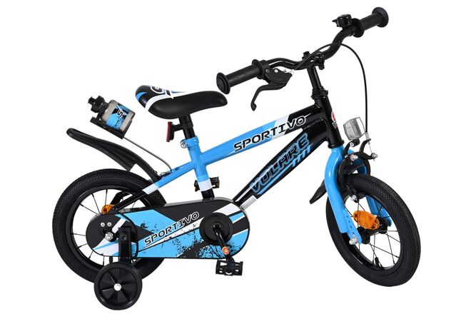 Volare Sportivo Kinderfiets - Jongens - 12 inch - Blauw Zwart