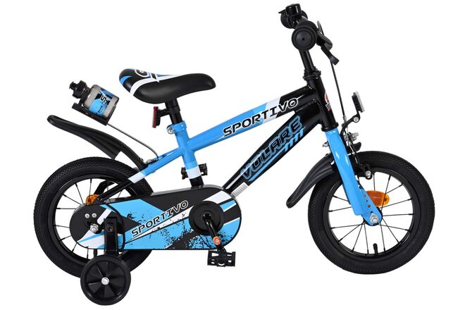 Volare Sportivo Kinderfiets – Jongens – 12 inch – Blauw Zwart