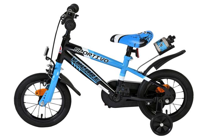 Volare Sportivo Kinderfiets - Jongens - 12 inch - Blauw Zwart