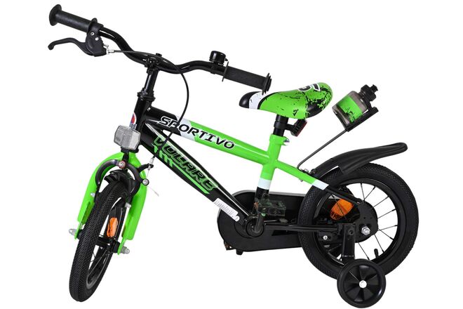 Volare Sportivo Kinderfiets - Jongens - 12 inch - Groen Zwart