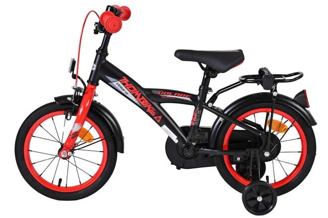 Volare Thombike Kinderfiets - Jongens - 14 inch - Zwart Rood