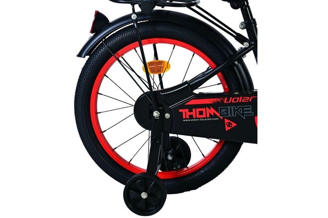 Volare Thombike Kinderfiets - Jongens - 18 inch - Zwart Rood