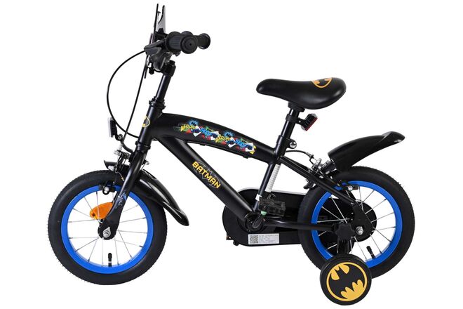 Batman Kinderfiets - Jongens - 12 inch - Zwart - Twee handremmen