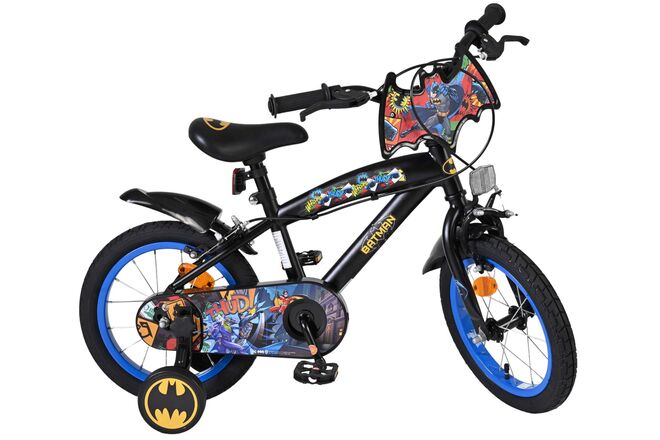 Batman Kinderfiets - Jongens - 14 inch - Zwart - Twee handremmen